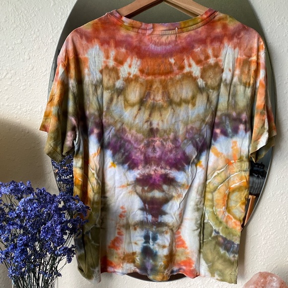 Free People Johnny Cash daydreamer tee, hand tie dyed! Size small - Picture 3 of 3